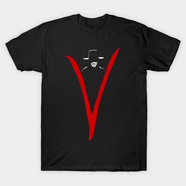 V for Vendetta from the Alan Moore comic T-Shirt by DaveLeonardo